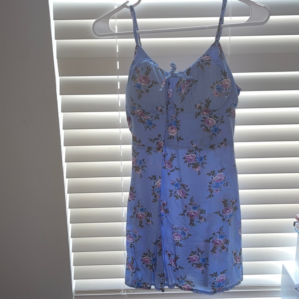 Floral Blue Dress